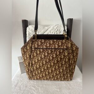 Vintage Christian Dior Brown Trotter Bag